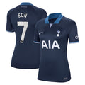 Son Heung-Min Tottenham Hotspur Nike Women's 2023/24 Away Stadium Replica Player Jersey - Navy/Tan/White