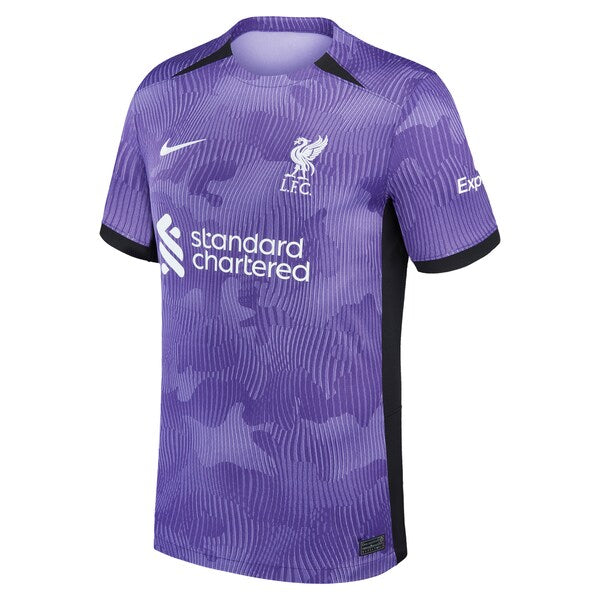 Liverpool Nike Youth 2023/24 Third Stadium Replica Custom Jersey - Purple