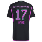 Sadio Mané Bayern Munich adidas 2023/24 Away Authentic Player Jersey - Black/White