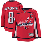 Alexander Ovechkin Washington Capitals Youth Home Premier Player Jersey - Red/Navy