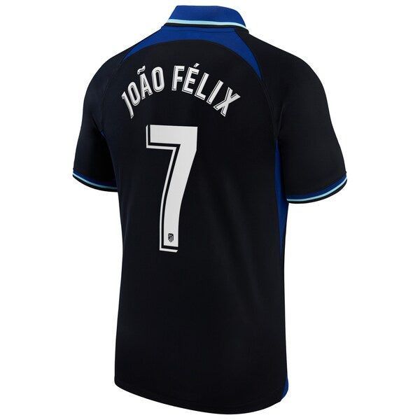 João Félix Atletico de Madrid Nike 2022/23 Away Breathe Stadium Replica Player Jersey - Black