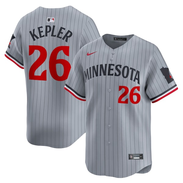 Max Kepler Minnesota Twins Nike Road Limited Player Jersey – Gray