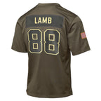 CeeDee Lamb Dallas Cowboys Nike Youth 2025 Salute to Service Game Jersey - Olive