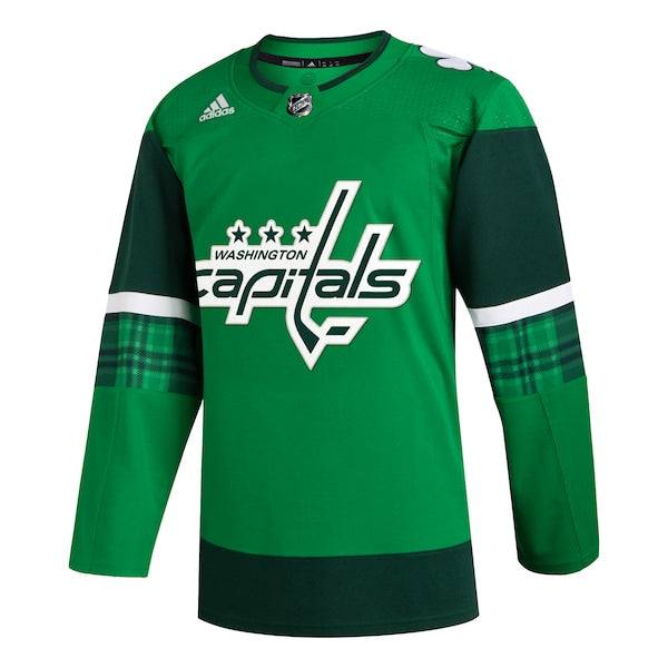 Washington Capitals adidas 2023 St. Patrick's Day Primegreen Authentic Jersey - Kelly Green