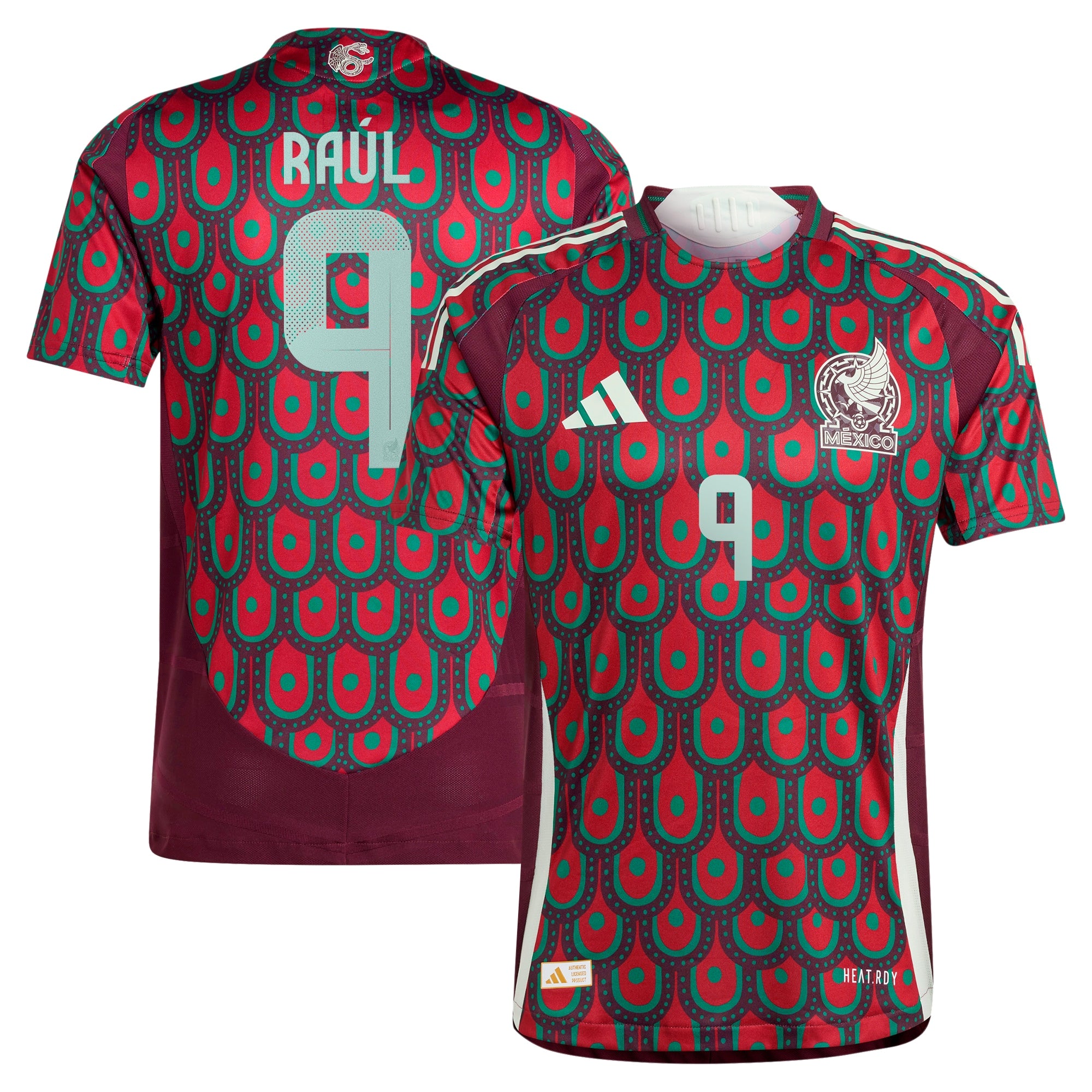 Raul Jimenez Mexico National Team adidas 2024 Away Authentic Player Jersey - Green/Burgundy