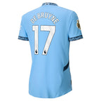 Kevin De Bruyne Manchester City Puma 2024/25 Home Authentic Player Jersey - Light Blue