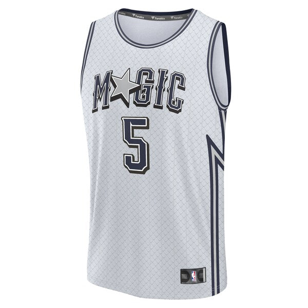 Paolo Banchero Orlando Magic  Youth 2024/25 Fast Break Player Jersey - City Edition - Silver