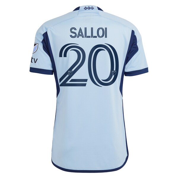 Daniel Salloi Sporting Kansas City adidas 2024 Hoops 4.0 Authentic Player Jersey - Light Blue