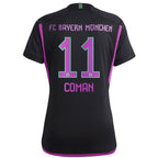 Kingsley Coman Bayern Munich adidas Women's 2023/24 Away Replica Player Jersey - Black/White