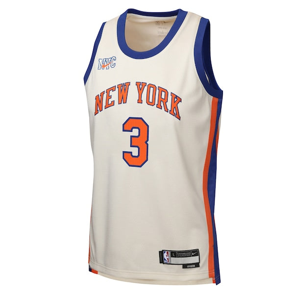 Josh Hart New York Knicks Nike Youth 2025/26 City Edition Swingman Jersey - Cream