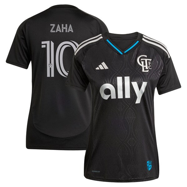 Wilfried Zaha Charlotte FC adidas Women's 2025 Fortress Kit Replica Player Jersey - Black