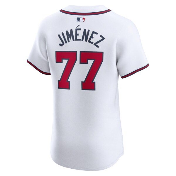 Joe Jimenez Atlanta Braves Nike Home Elite Player Jersey - White
