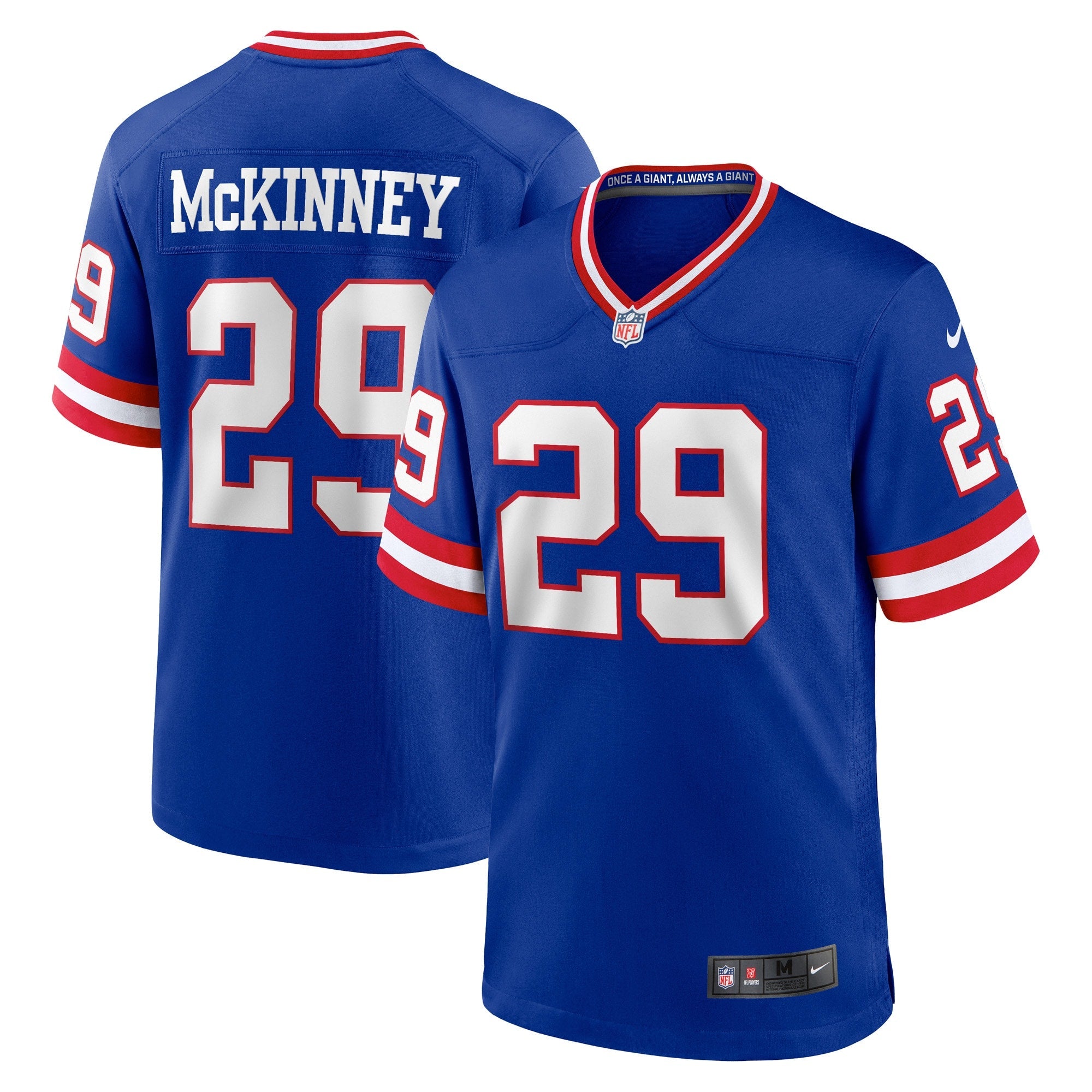 Xavier McKinney New York Giants Nike Away Game Player Jersey - White/Royal