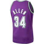 Ray Allen Milwaukee Bucks 2000/01 Hardwood Classics Swingman Jersey - Purple