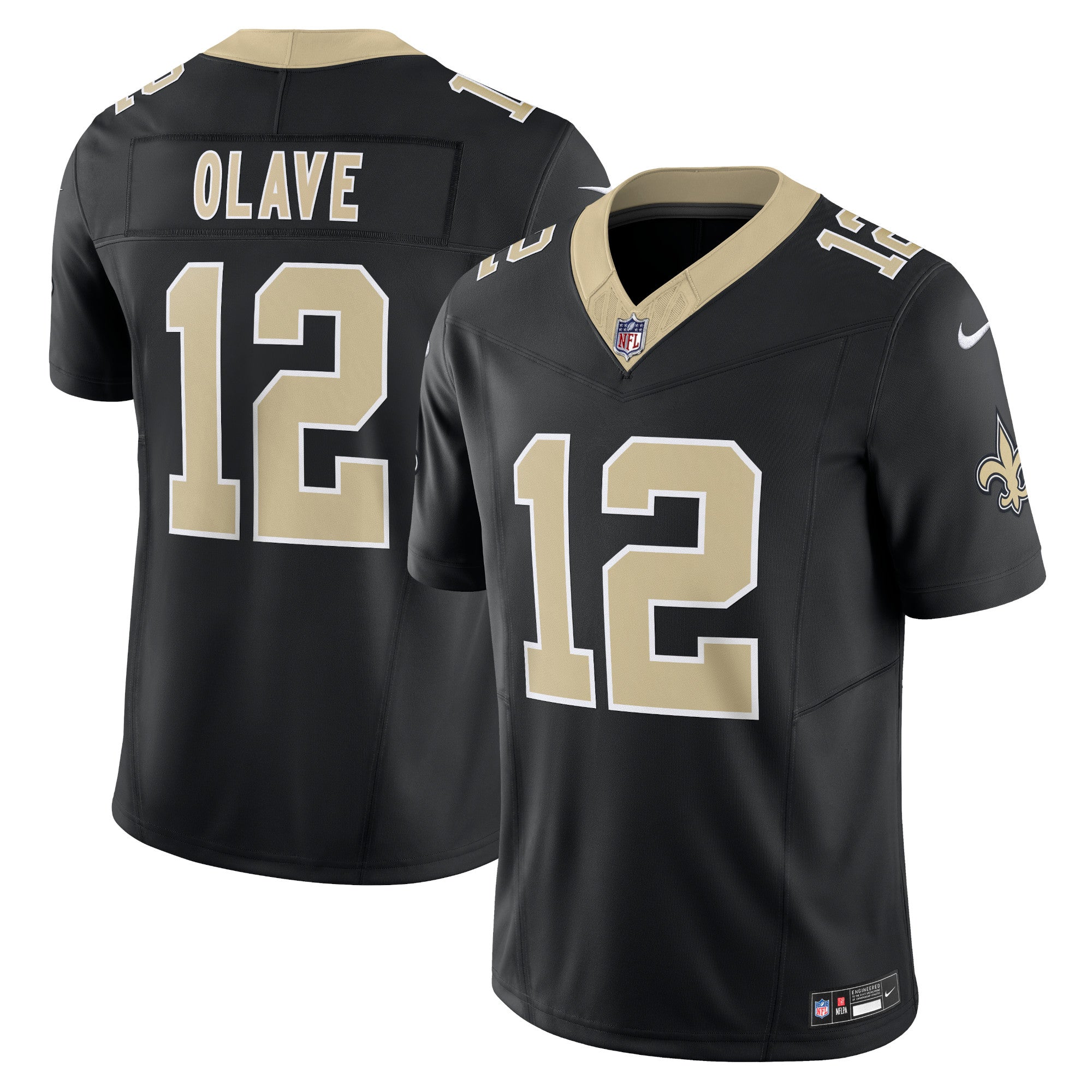 Chris Olave New Orleans Saints Nike Gameday Golds Alternate Vapor F.U.S.E. Limited Jersey - Gold/Black