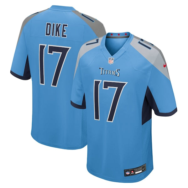 Chimere Dike Tennessee Titans Nike Team Game Jersey -  Light Blue