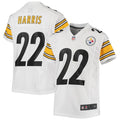 Najee Harris Pittsburgh Steelers Nike Youth Game Jersey - White/Black
