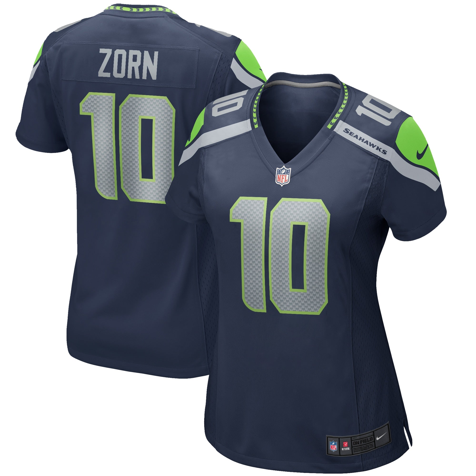 Jim Zorn Seattle Seahawks Nike Women's Throwback Retired Player Game Jersey - Royal/Navy