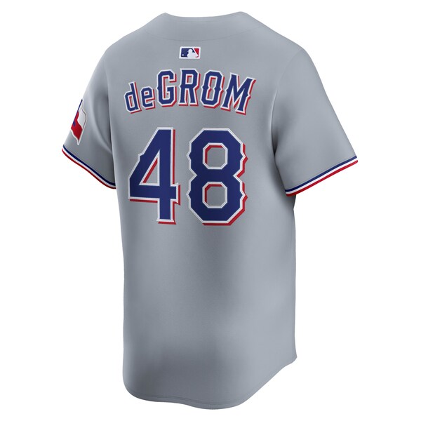 Jacob deGrom Texas Rangers Nike Road Limited Player Jersey - Gray