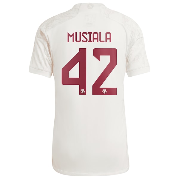 Jamal Musiala Bayern Munich adidas 2023/24 Third Replica Jersey - White