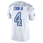 James Cook III Buffalo Bills Nike 2025 Rivalries Collection Limited Jersey - White