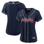 Women's Atlanta Braves Nike Navy Alternate Replica Team Jersey/White/Red