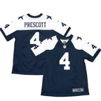 Dak Prescott Dallas Cowboys Nike Youth Throwback Game Jersey - Navy/White