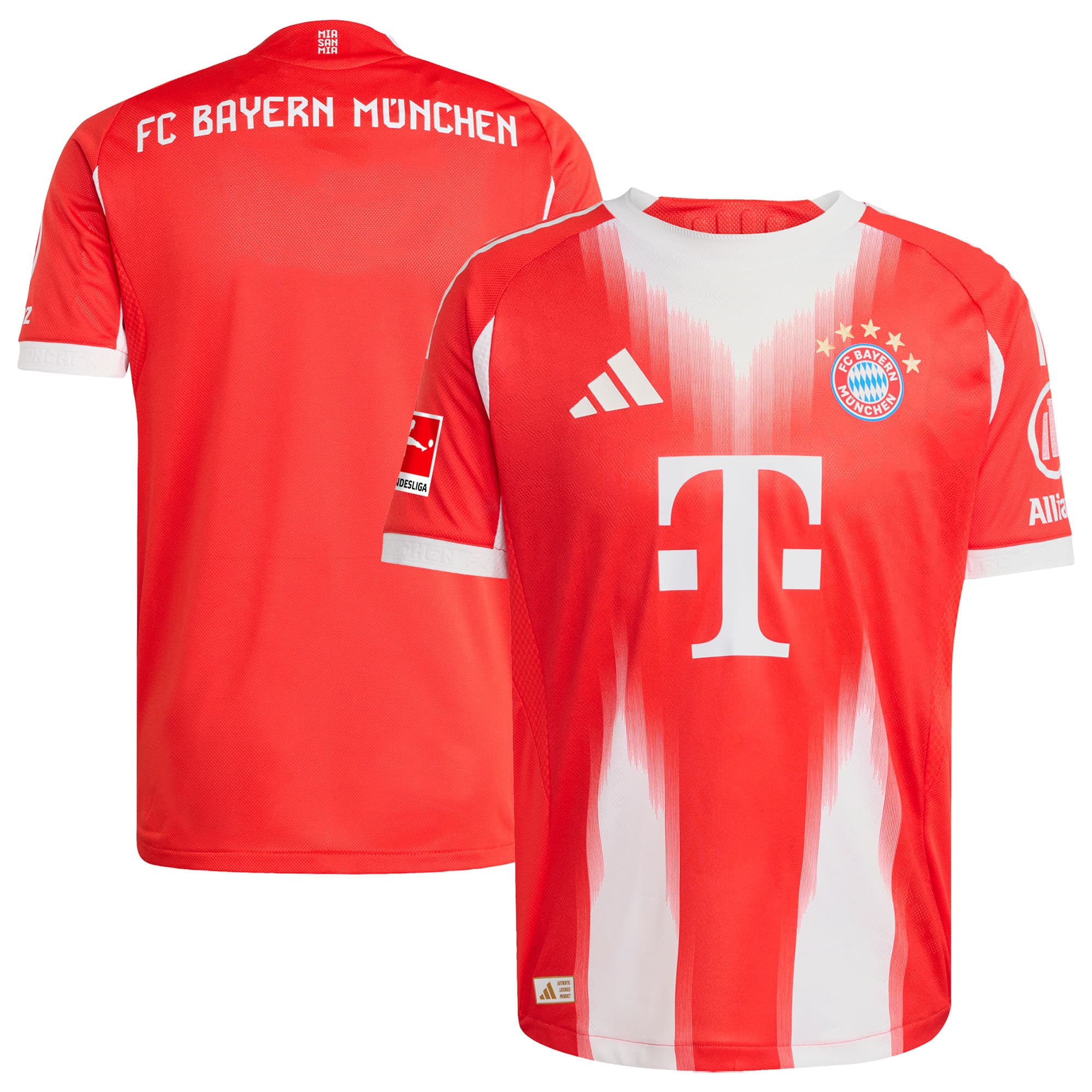 Bayern Munich adidas 2025/26 Away Authentic Jersey - White/Red