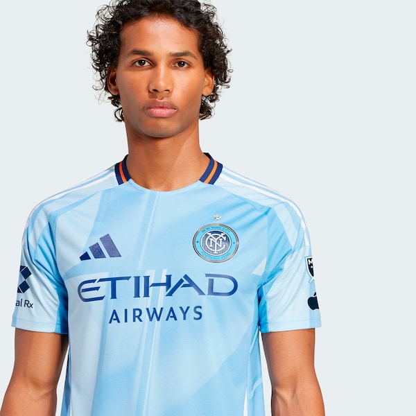New York City FC adidas 2025 The Excelsior Kit Authentic Jersey - Light Blue