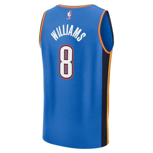 Jalen Williams Oklahoma City Thunder  2025 NBA Finals Champions Fast Break Replica Player Jersey - Blue - Icon Edition