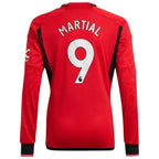 Anthony Martial Manchester United adidas 2023/24 Home Replica Long Sleeve Player Jersey - Red