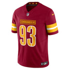 Jonathan Allen Washington Commanders Nike Vapor F.U.S.E. Limited Jersey - Burgundy/Black