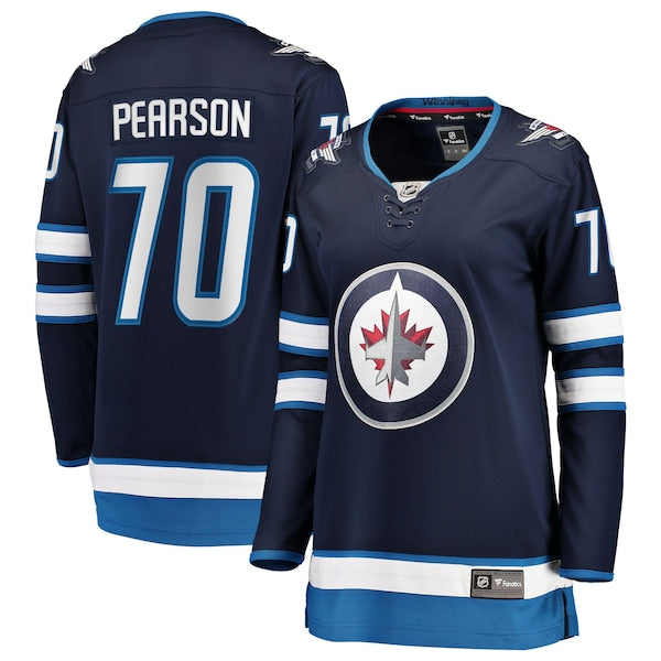 Tanner Pearson Winnipeg Jets  Women's Home Breakaway Jersey - Navy