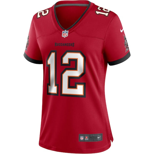 Tom Brady Tampa Bay Buccaneers Nike Women's Game Jersey - Red/Pewter