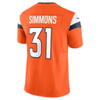 Justin Simmons Denver Broncos Nike Vapor F.U.S.E. Limited Jersey - Orange/Navy/White