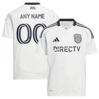San Diego FC adidas Youth 2025 Woven Into One Replica Custom Jersey - White