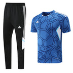 Adidas Short Sleeve Training Jersey Set - AD01- Blue/Black