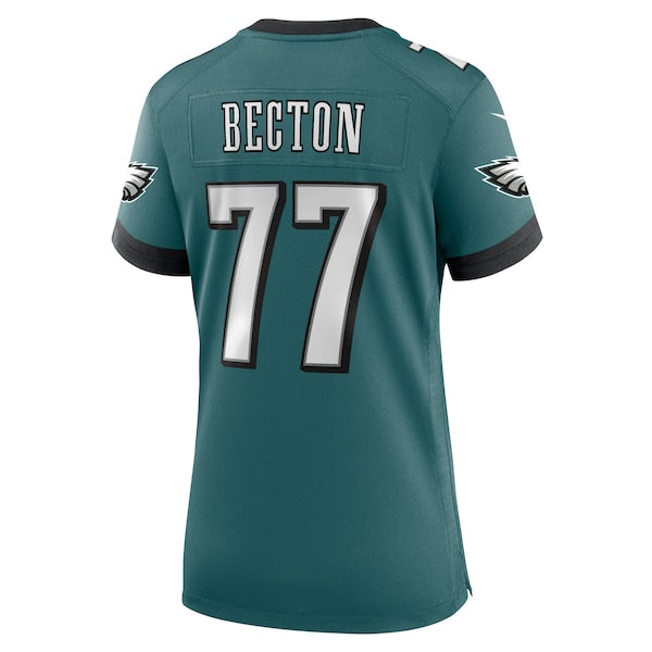 Mekhi Becton Philadelphia Eagles Nike Women's Team Game Jersey - Midnight Green