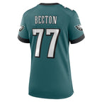 Mekhi Becton Philadelphia Eagles Nike Women's Team Game Jersey - Midnight Green