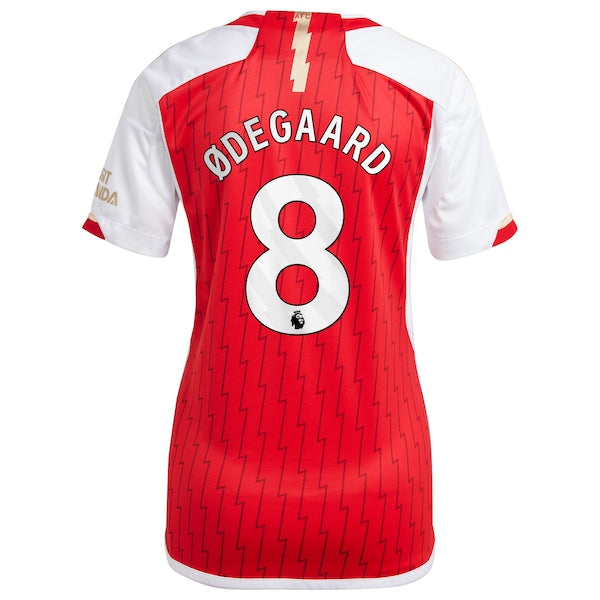 Martin Odegaard Arsenal adidas Women's 2023/24 Home Replica Player Jersey - Red/Green/Yellow