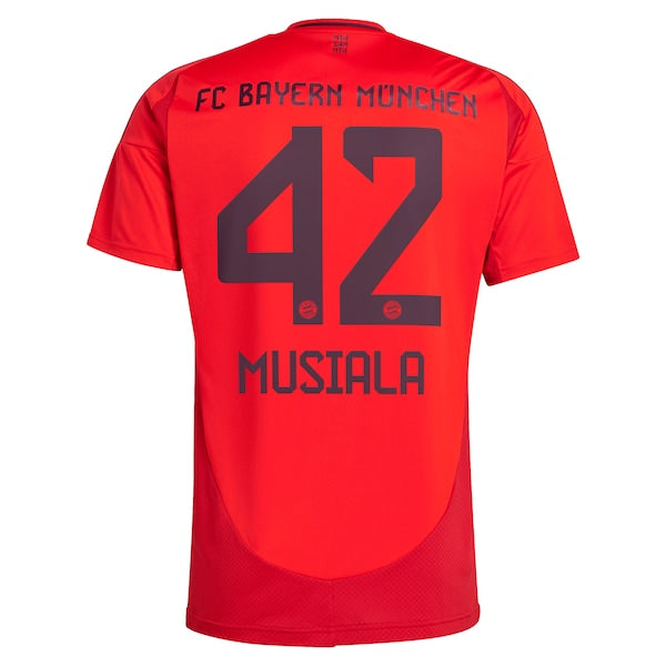 Jamal Musiala Bayern Munich adidas 2024/25 Home Replica Player Jersey - Red
