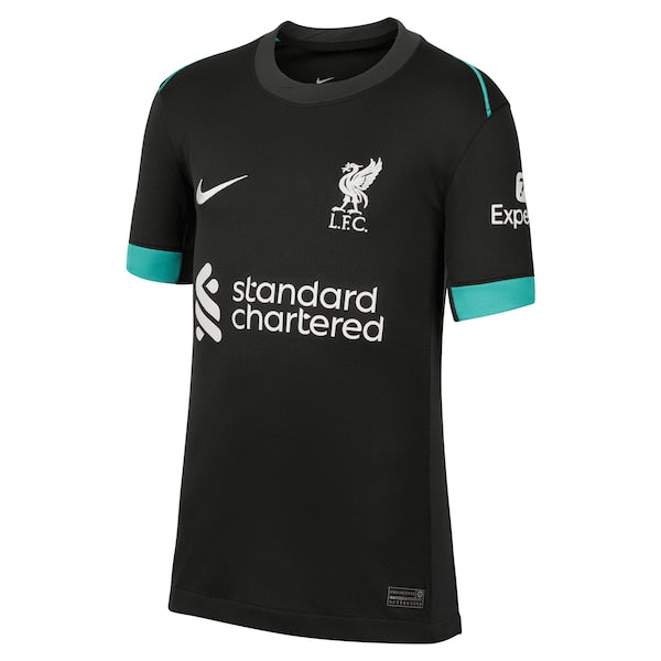 Mohamed Salah Liverpool Nike Youth 2024/25 Away Replica Jersey - Forest Green