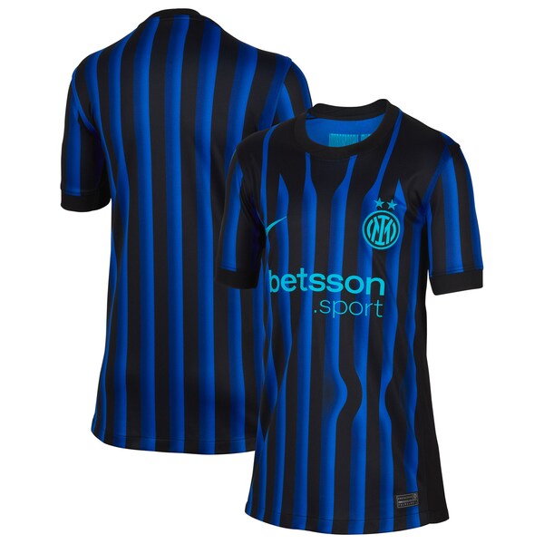 Inter Milan Nike Youth 2025/26 Home Replica Jersey - Blue/Aqua