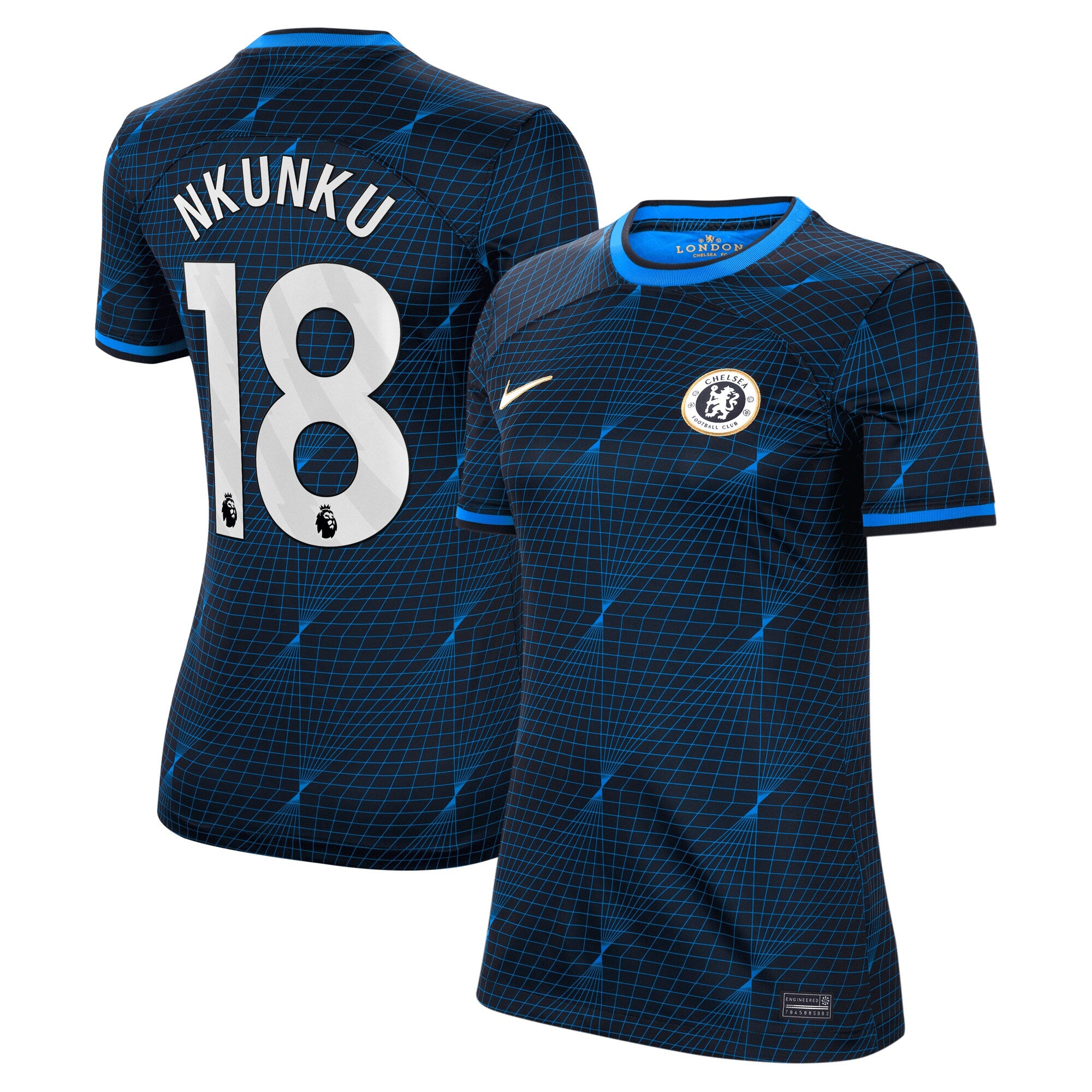 Christopher Nkunku Chelsea Nike Women's 2023/24 Home Stadium Replica Jersey - Blue/Navy