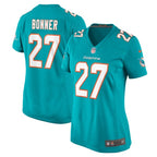 Ethan Bonner Miami Dolphins Nike Women's  Game Jersey -  Aqua
