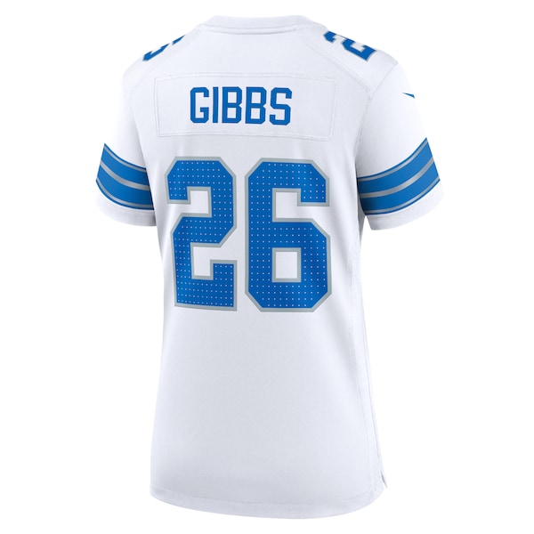 Jahmyr Gibbs Detroit Lions Nike Women's Game Jersey - White/Blue