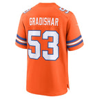 Randy Gradishar Denver Broncos Nike Mile High Collection 1977 Throwback Retired Player Game Jersey - Orange