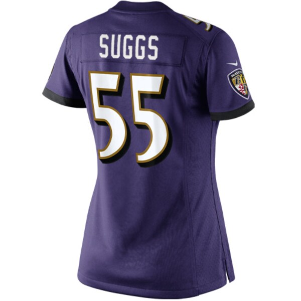 Women's Baltimore Ravens Terrell Suggs Nike Purple Limited Jersey