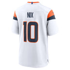 Bo Nix Denver Broncos Nike Game Jersey -  White