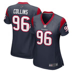 Maliek Collins Houston Texans Nike Women's Game Player Jersey - Navy